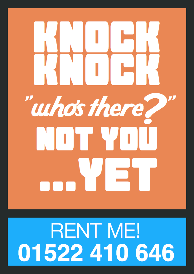 Student Accommodation - To Let Board (Knock Knock)
