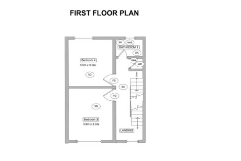 70BR14_FirstFloorPlan